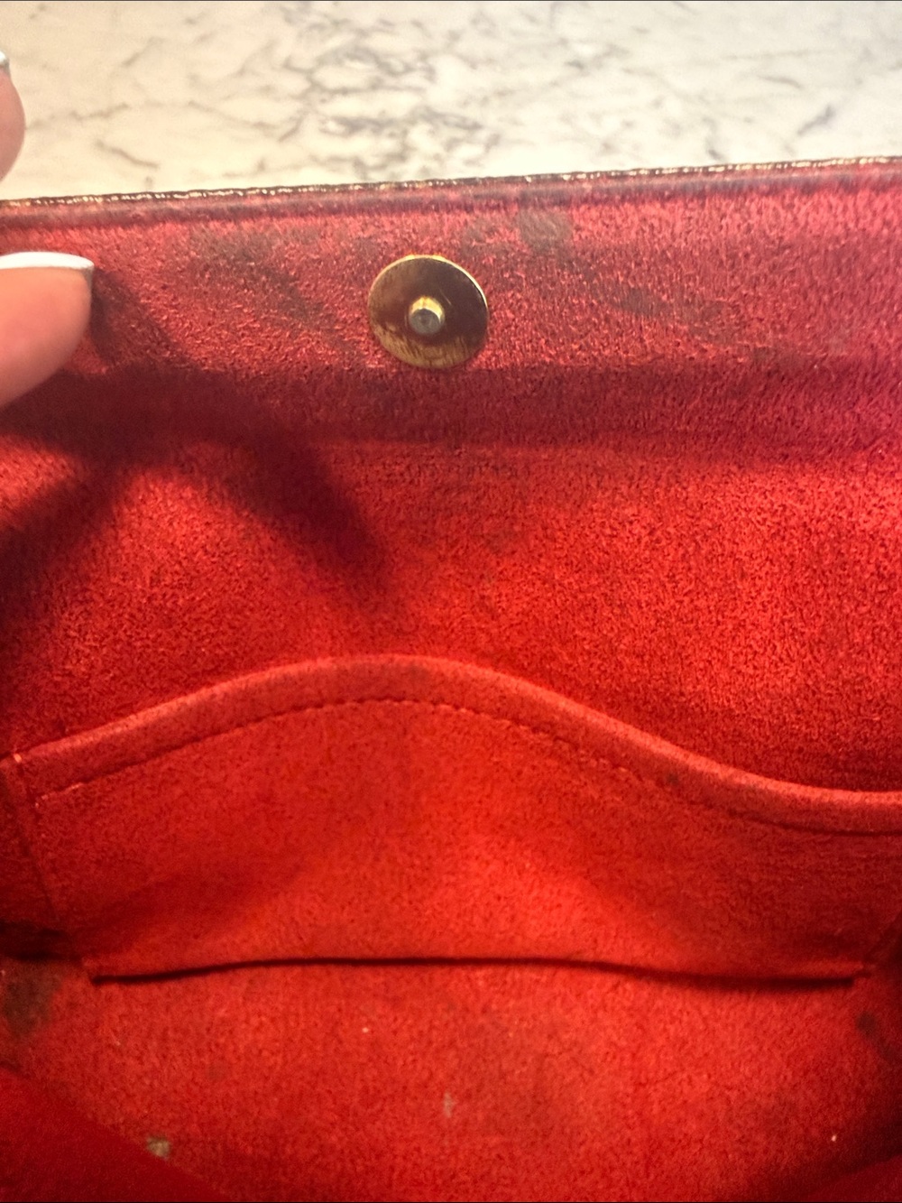 Louis Vuitton Monogram Mini Shoulder Bag in Brown and Gold - Picture 7 of 8